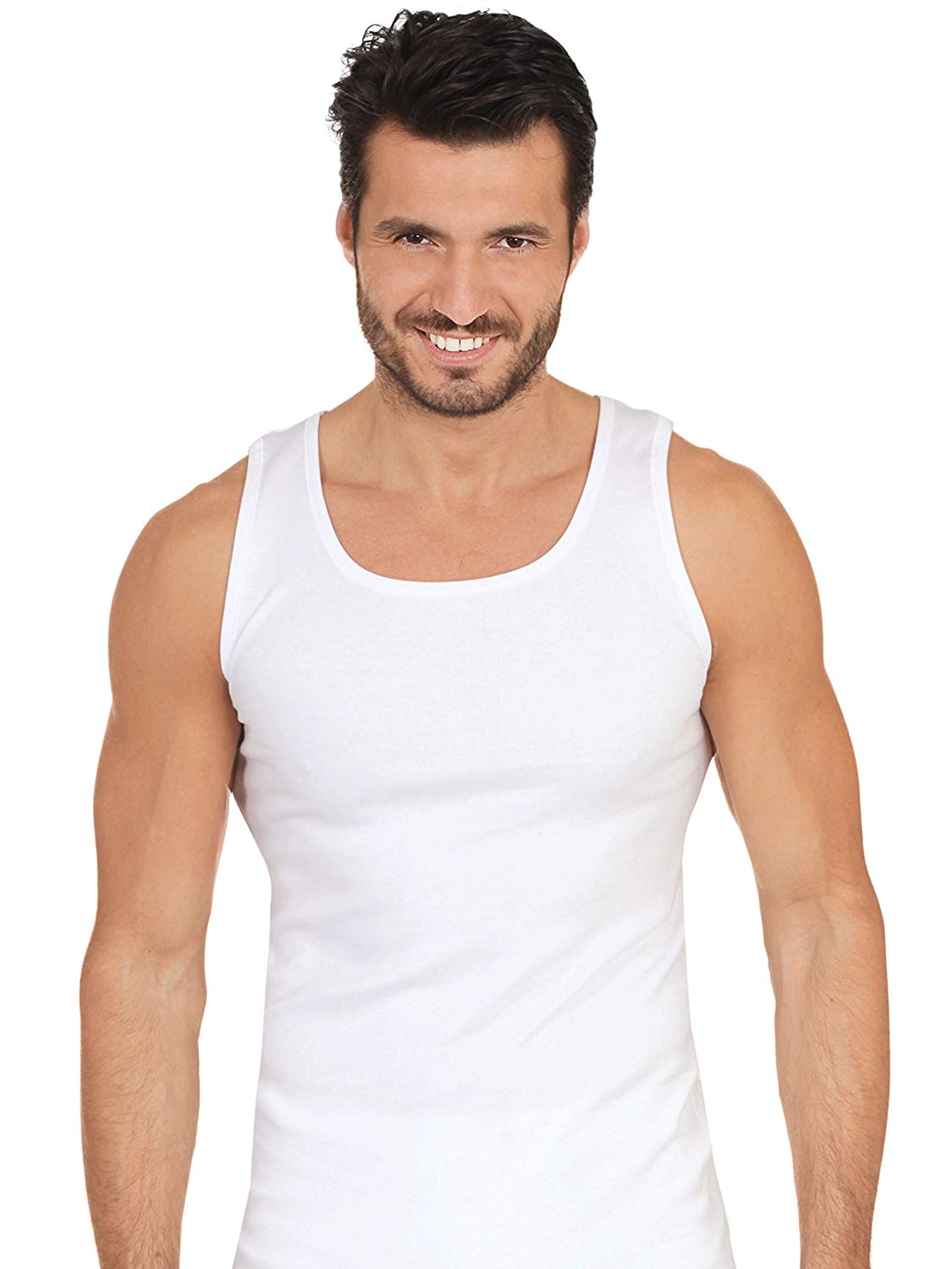 tittimitti MaRe Premium Quality 100% Brushed Cotton/Fleece Men's Sleeveless Tank. Proudly Made in Italy. — main product shot