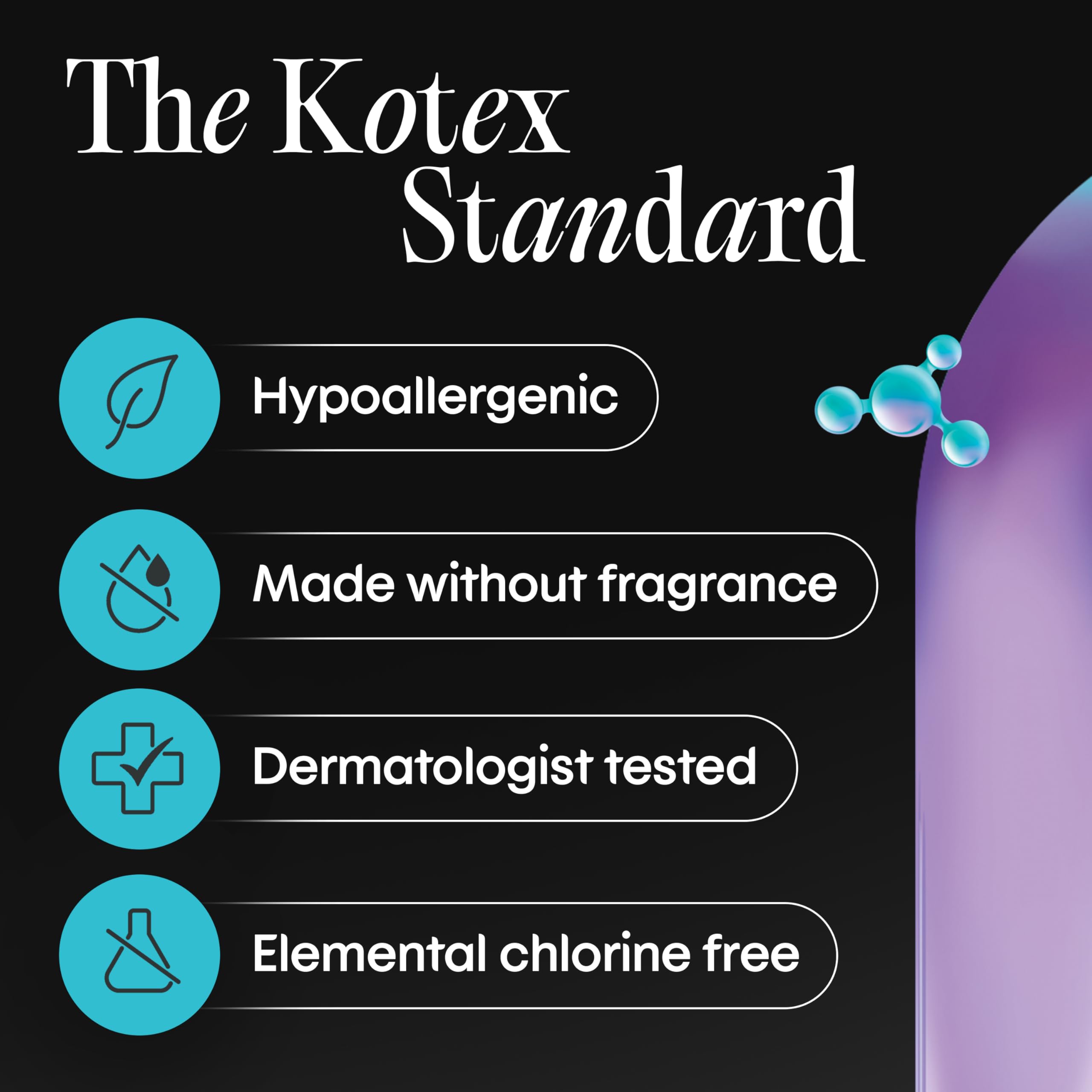 Kotex Regular Daily Pads - 56 Count | Soft and Breathable