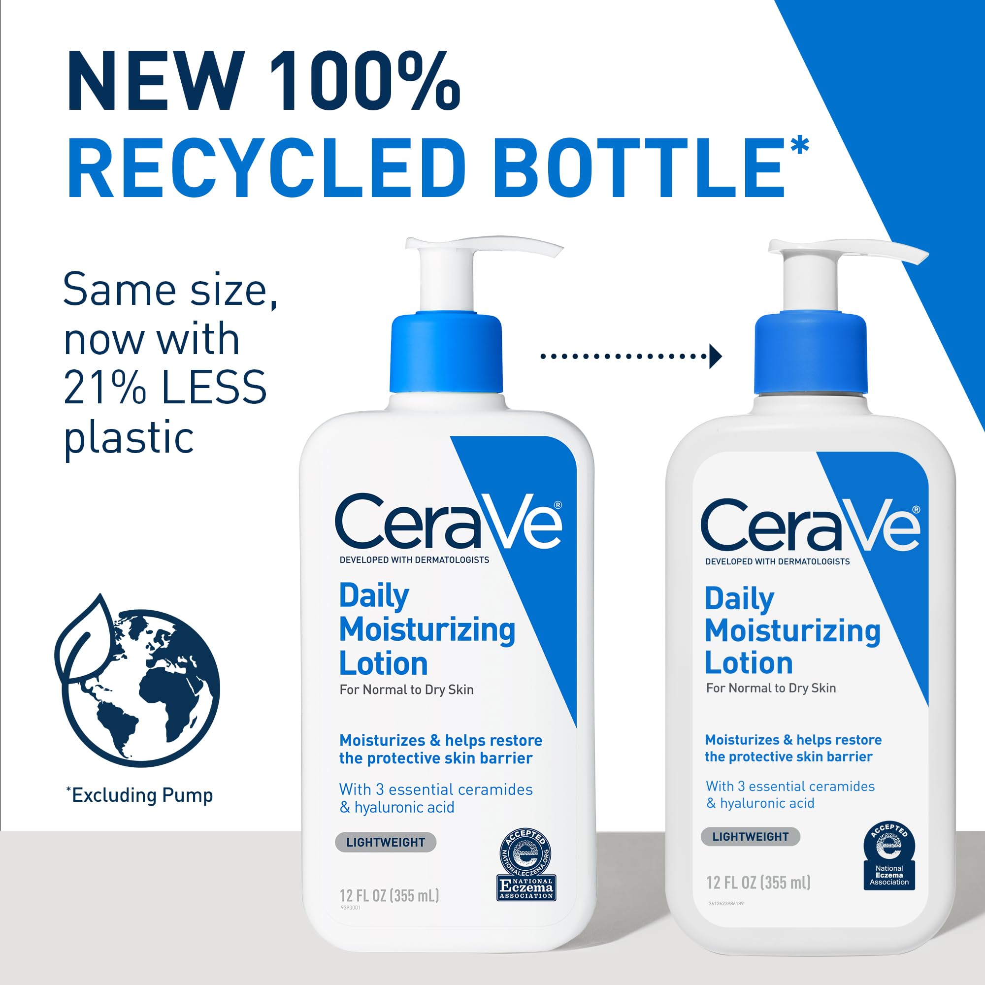 CeraVe Facial Moisturizing Lotion - Non-Comedogenic, Fragrance-Free, Hyaluronic Acid & Ceramide Skincare for Normal to Dry Skin