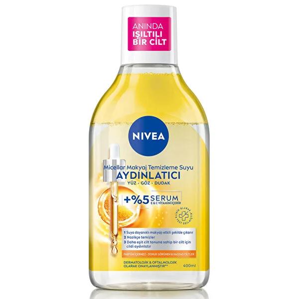 Nivea Micellar Makeup Cleansing Water with Serum - Gentle Skincare for Sensitive Skin, 13.53 fl oz