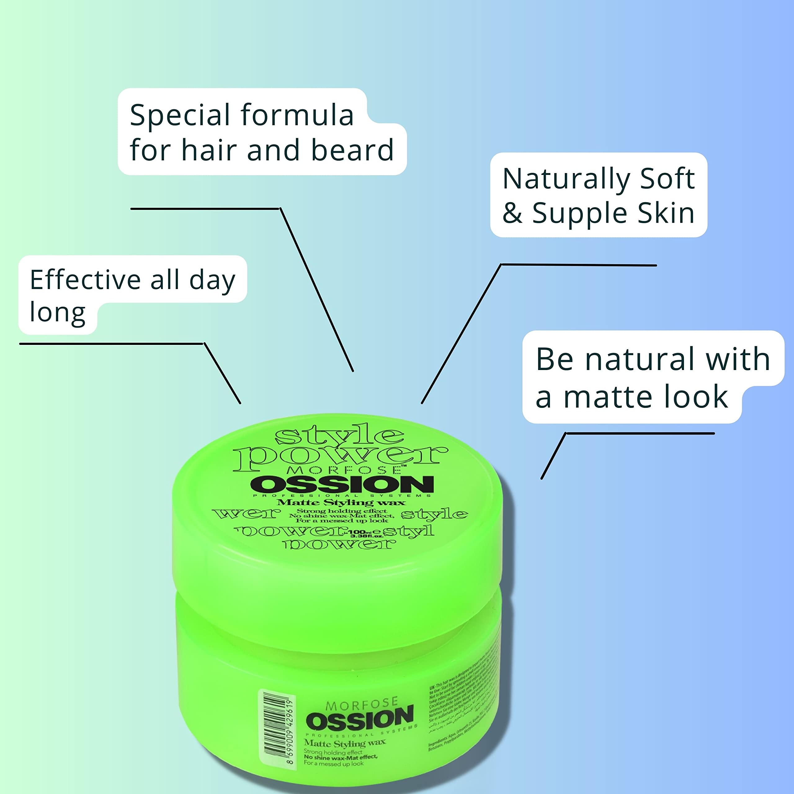 Morfose Mat Wax 100ml - Natural Hold Hair Styling | Premium Quality
