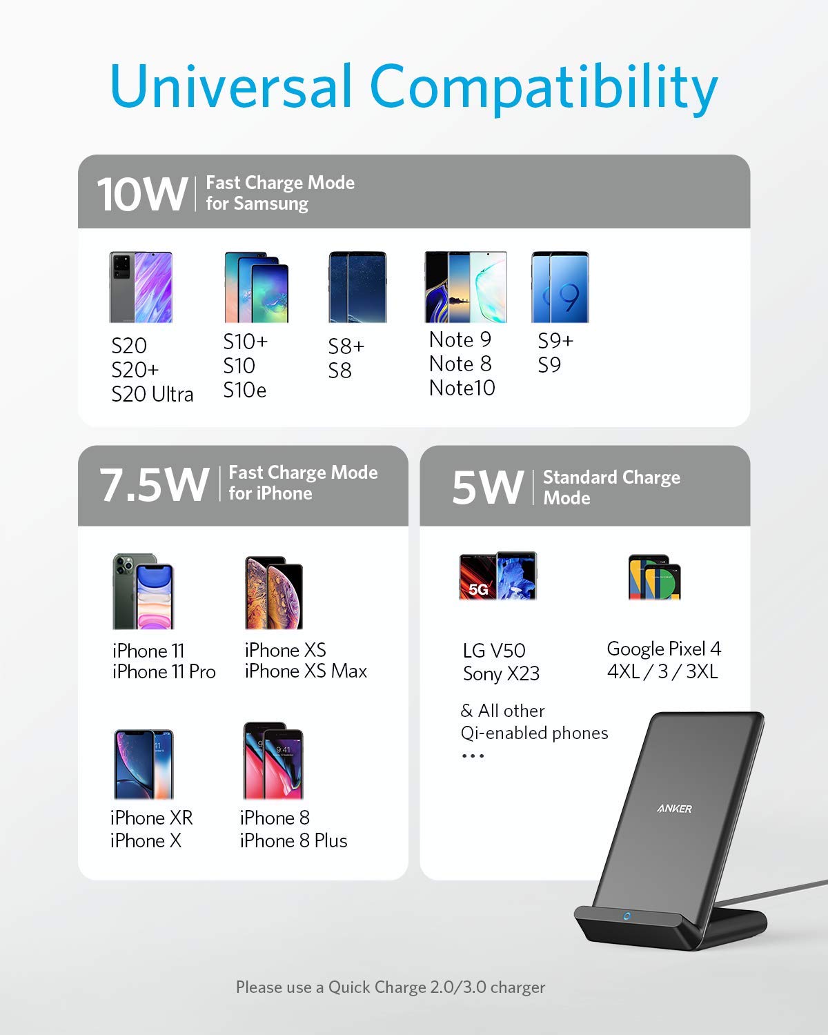 Anker <b>313</b> Wireless Charger (Stand), view 3