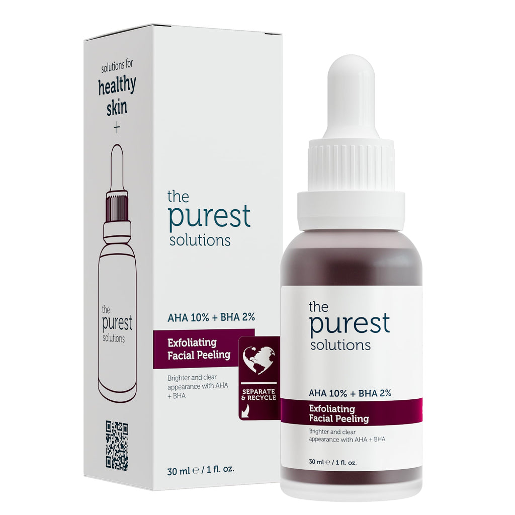 The Purest Solutions Skincare Set - Exfoliating, Brightening, Anti-aging with AHA, BHA, and Vitamin C