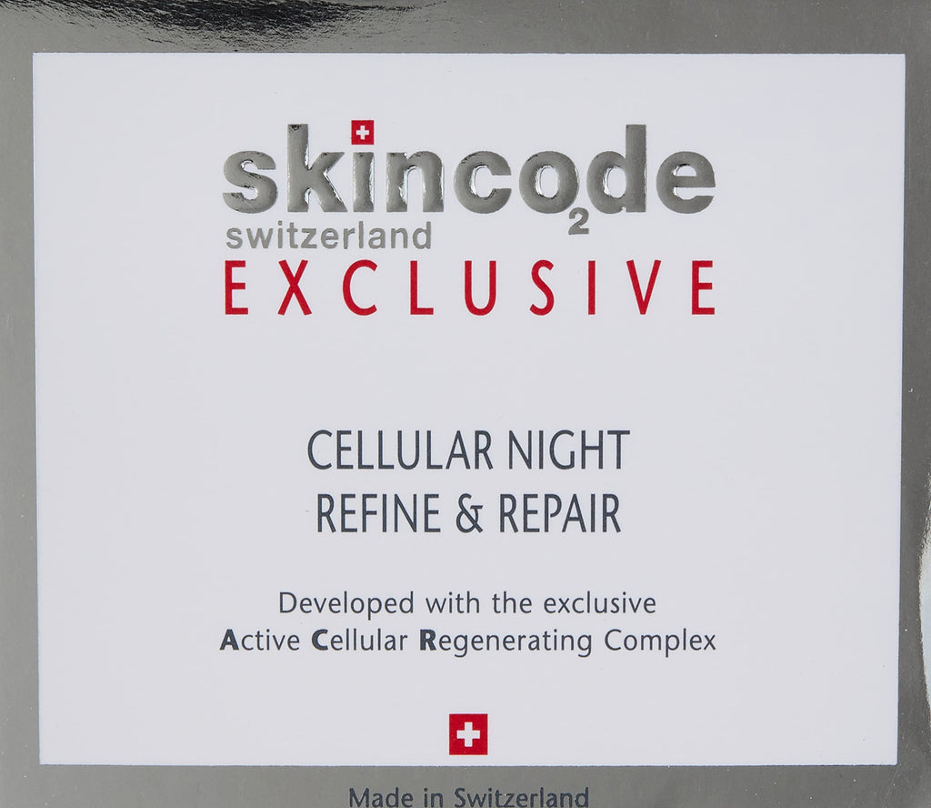 Skincode Cellular Night Refine and Repair Night Cream with Retinyl Palmitate and Hyaluronic Acid - Anti-Aging, Hydrating Night Cream for Fine Lines and Wrinkles