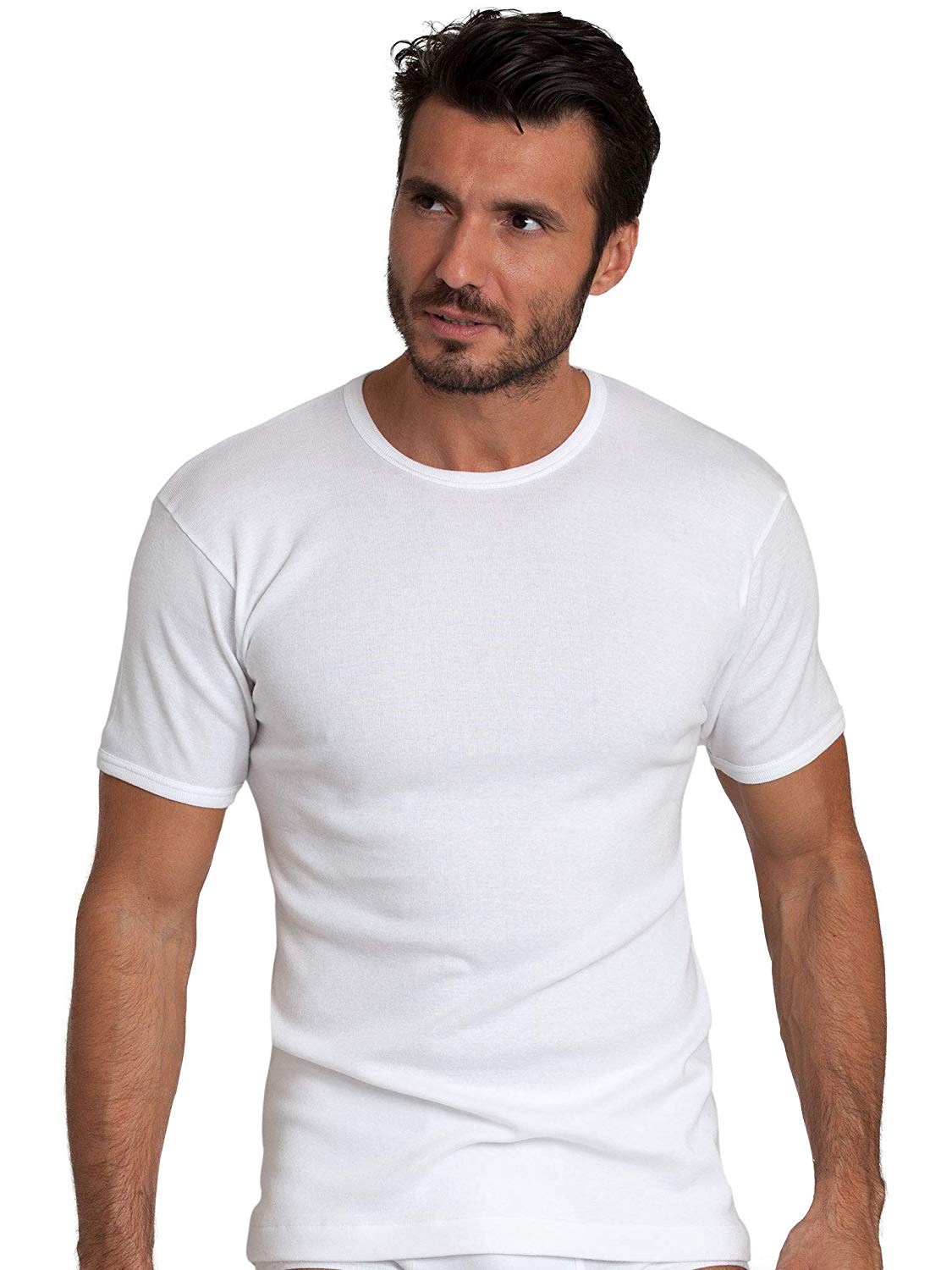 BASIC COTTON Free Spirit Premium Quality 100% Brushed Cotton Men's T-Shirt Made in Italy — view 2