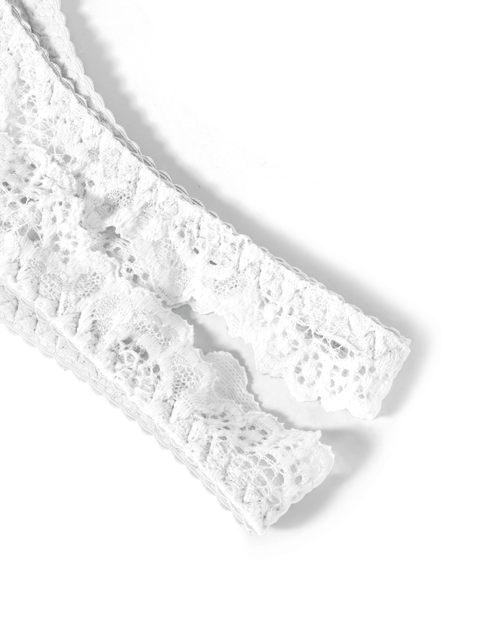 White Lace Women's Slip Underwear Set - 2 Pack | Size M