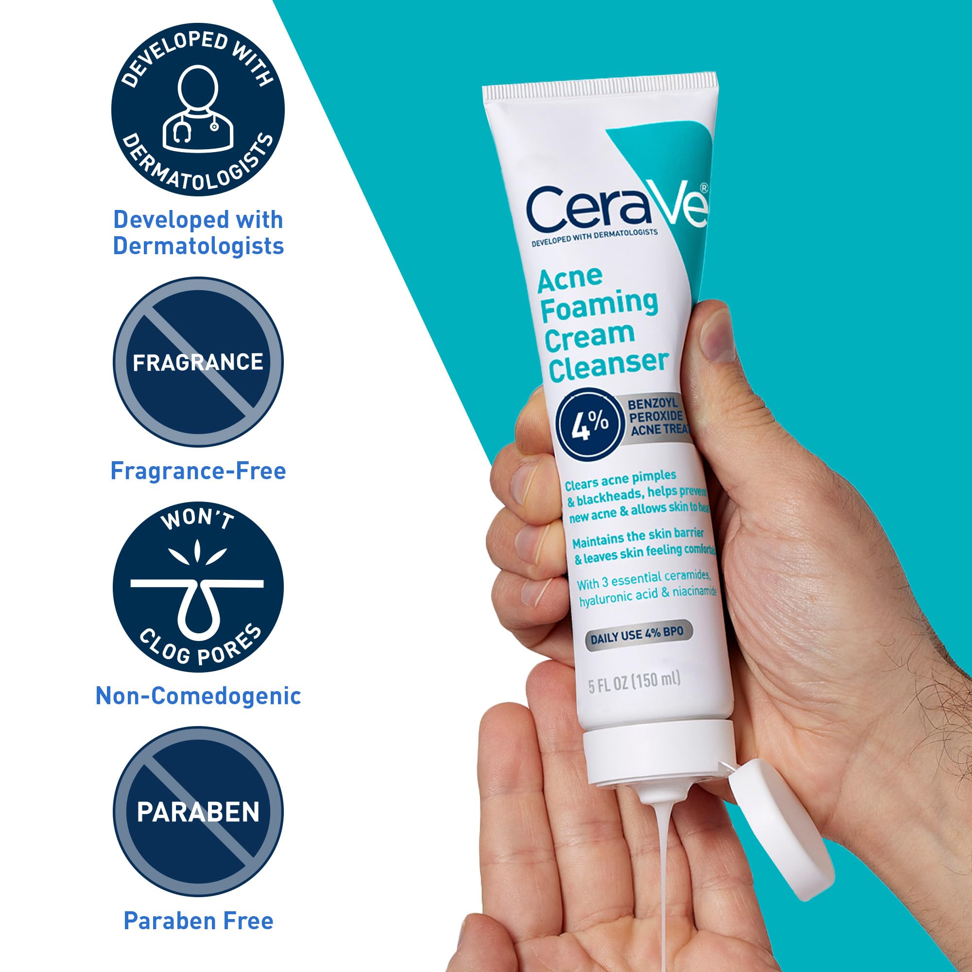 CeraVe Foaming Cleanser - 4 Pack | 20ml Each