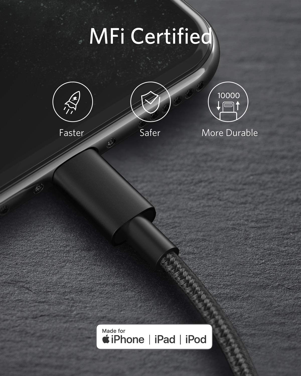 Anker <b>331</b> USB-C to Lightning Cable, view 4