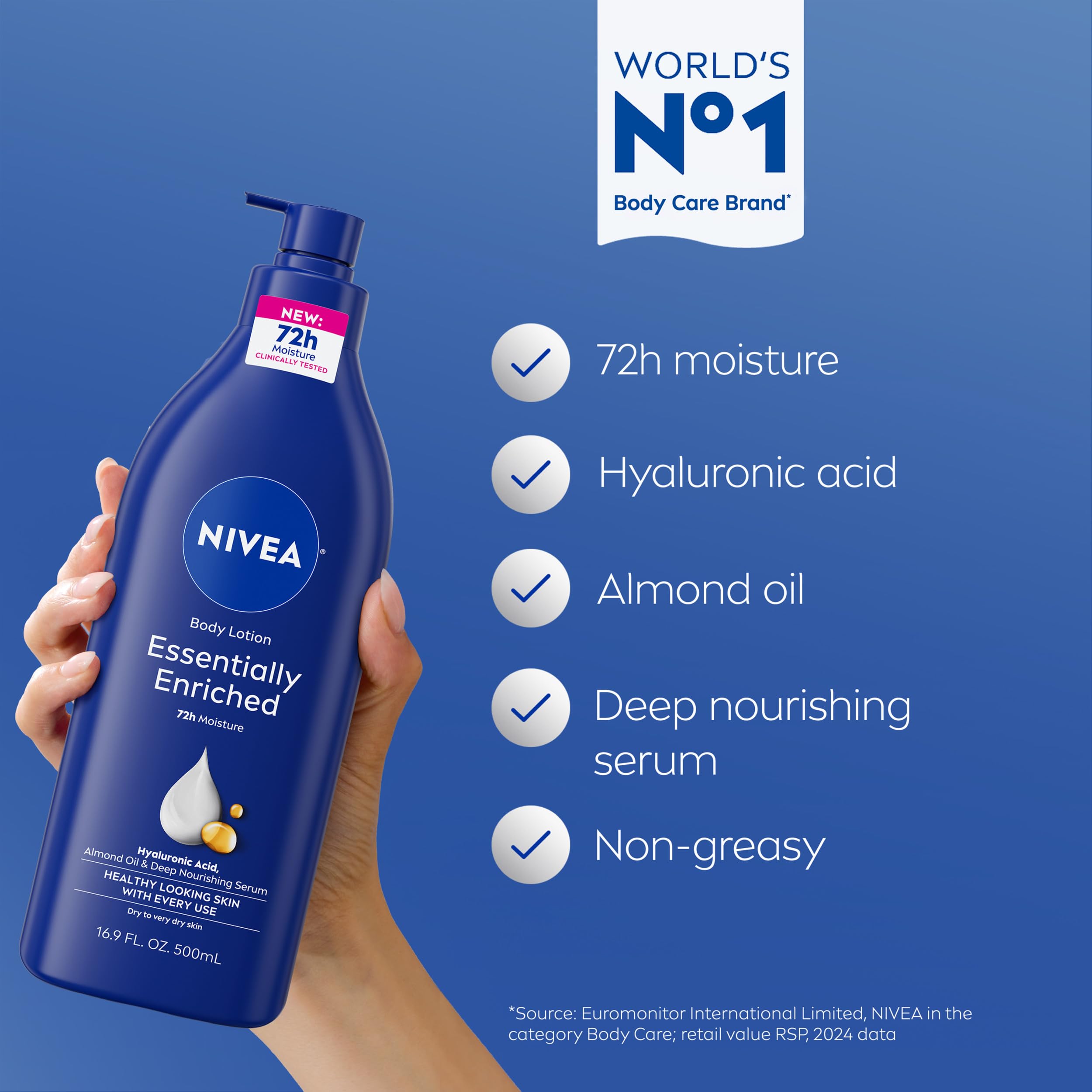Nivea Moisturizing Body Lotion - 16.9 fl oz | Deep Hydration