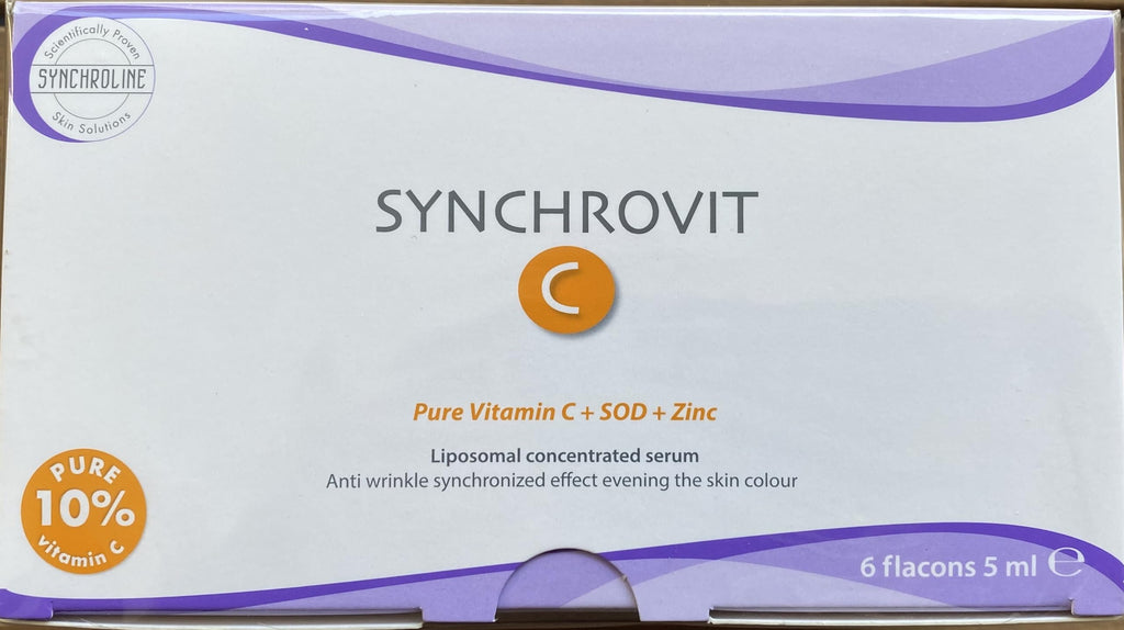 Synchroline Anti-Aging Serum - Synchrovit C Serum 6x5ml for Reduced Signs of Aging, Improved Skin Appearance
