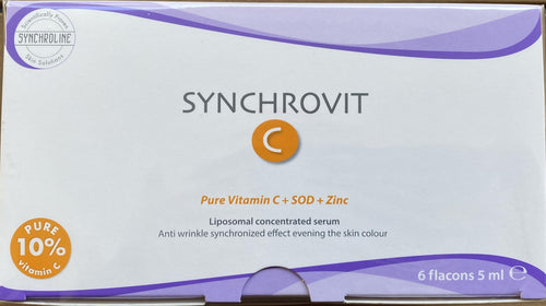 Synchroline Anti-Aging Serum - Synchrovit C Serum 6x5ml for Reduced Signs of Aging, Improved Skin Appearance