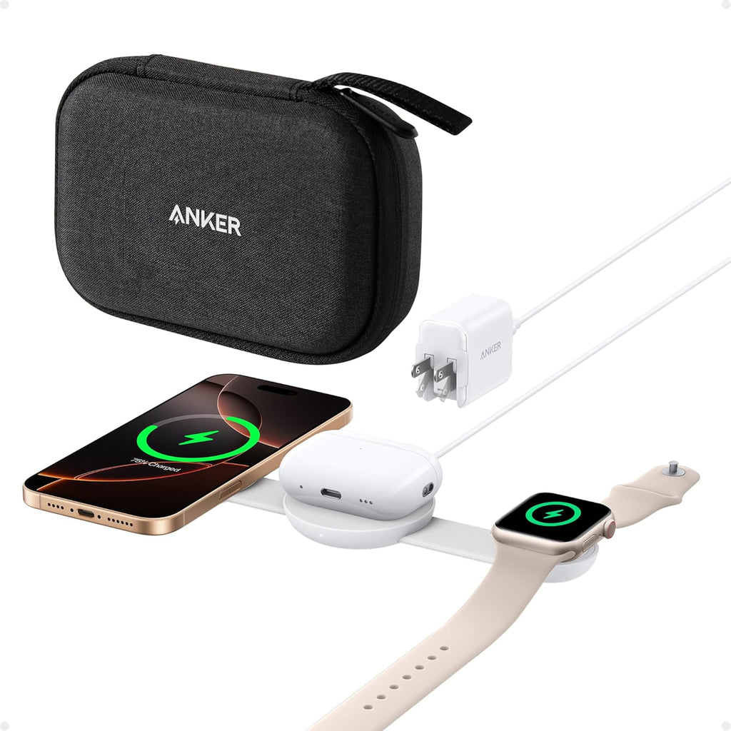Anker MagGo Wireless Charging Station (3-in-1, Foldable Pad), view 9