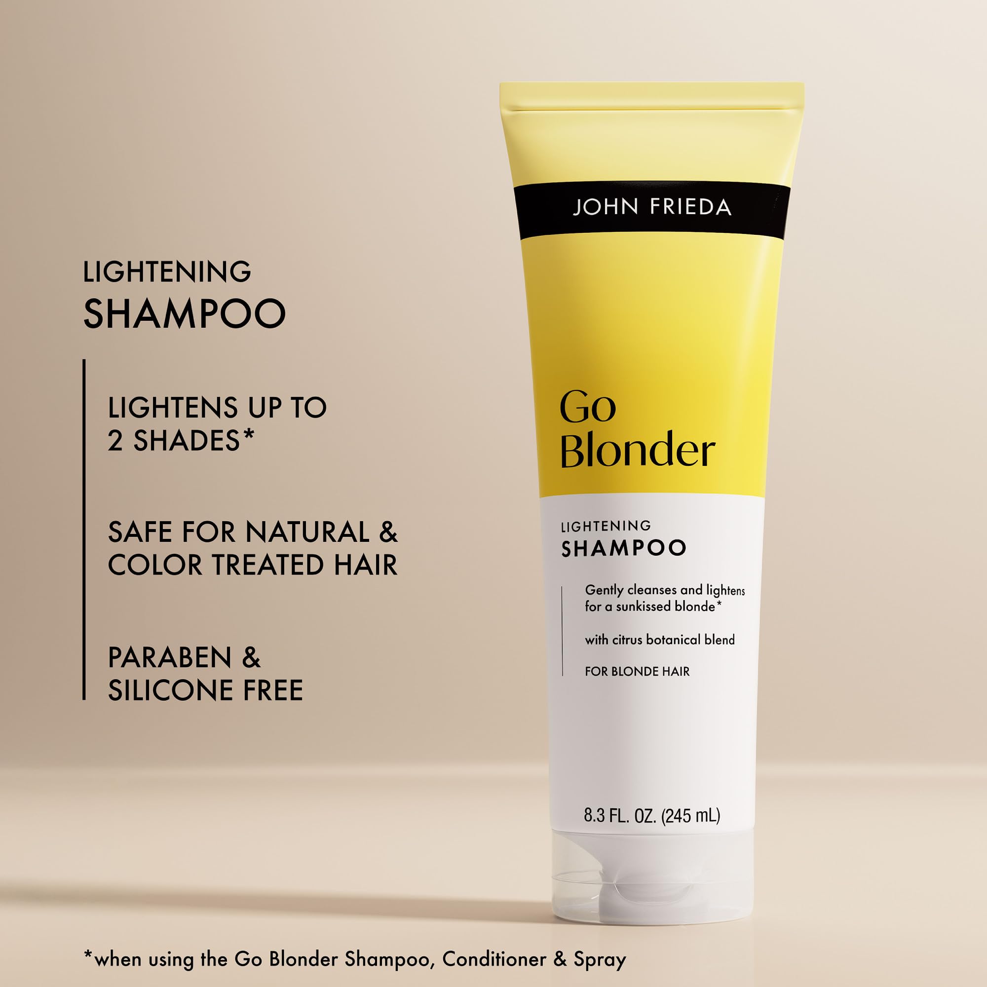 John Frieda Sheer Blonde Go Blonder Travel Shampoo 75ml - Hair Lightening