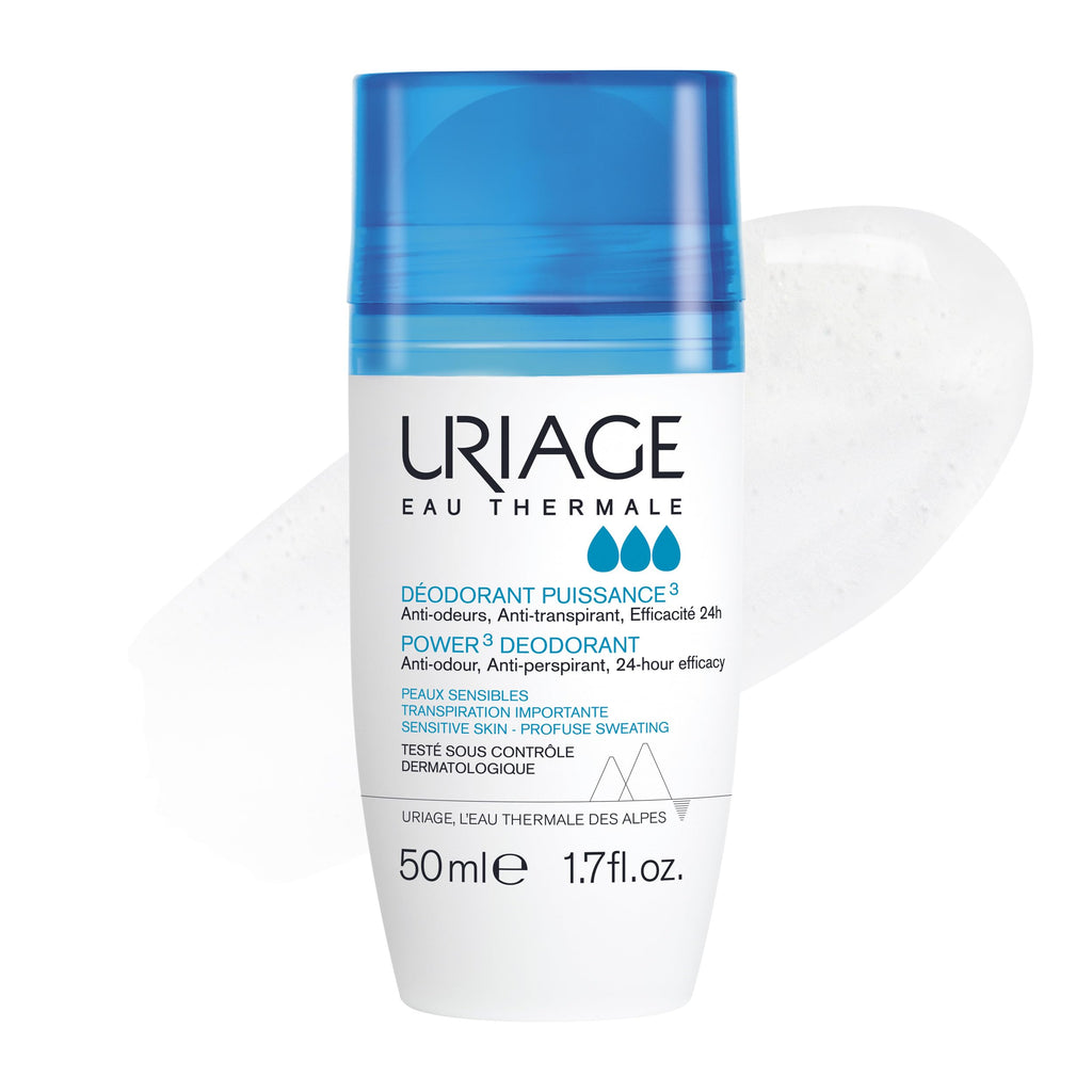 Uriage Uriage Power 3 Deodorant Roll-on - Anti-Perspirant, Paraben-Free, Natural Deodorant for Effective Odor Protection