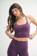 MONO B Venice Cloud Light Crisscross Sports Bra
