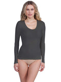 tittimitti EGi Luxury Merino Wool Silk Women's Long Sleeve T-Shirt. Proudly Made in Italy (143) — alternative angle