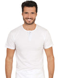 tittimitti MaRe Premium Quality 100% Cotton Men's Collarless Polo T-Shirt. Proudly Made in Italy. — main product shot