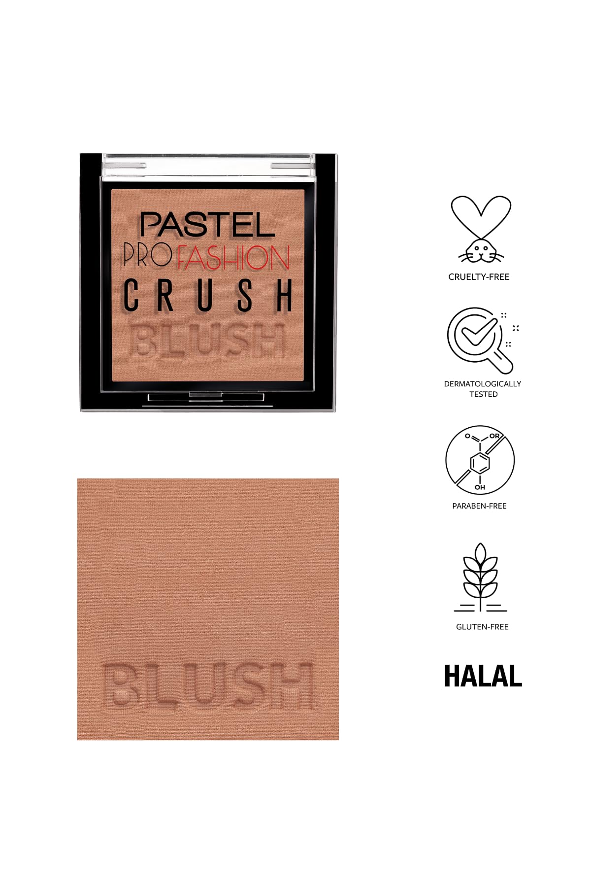 Pastel Profashion Crush Blush 305 - Soft, Natural Makeup for Everyday Glow