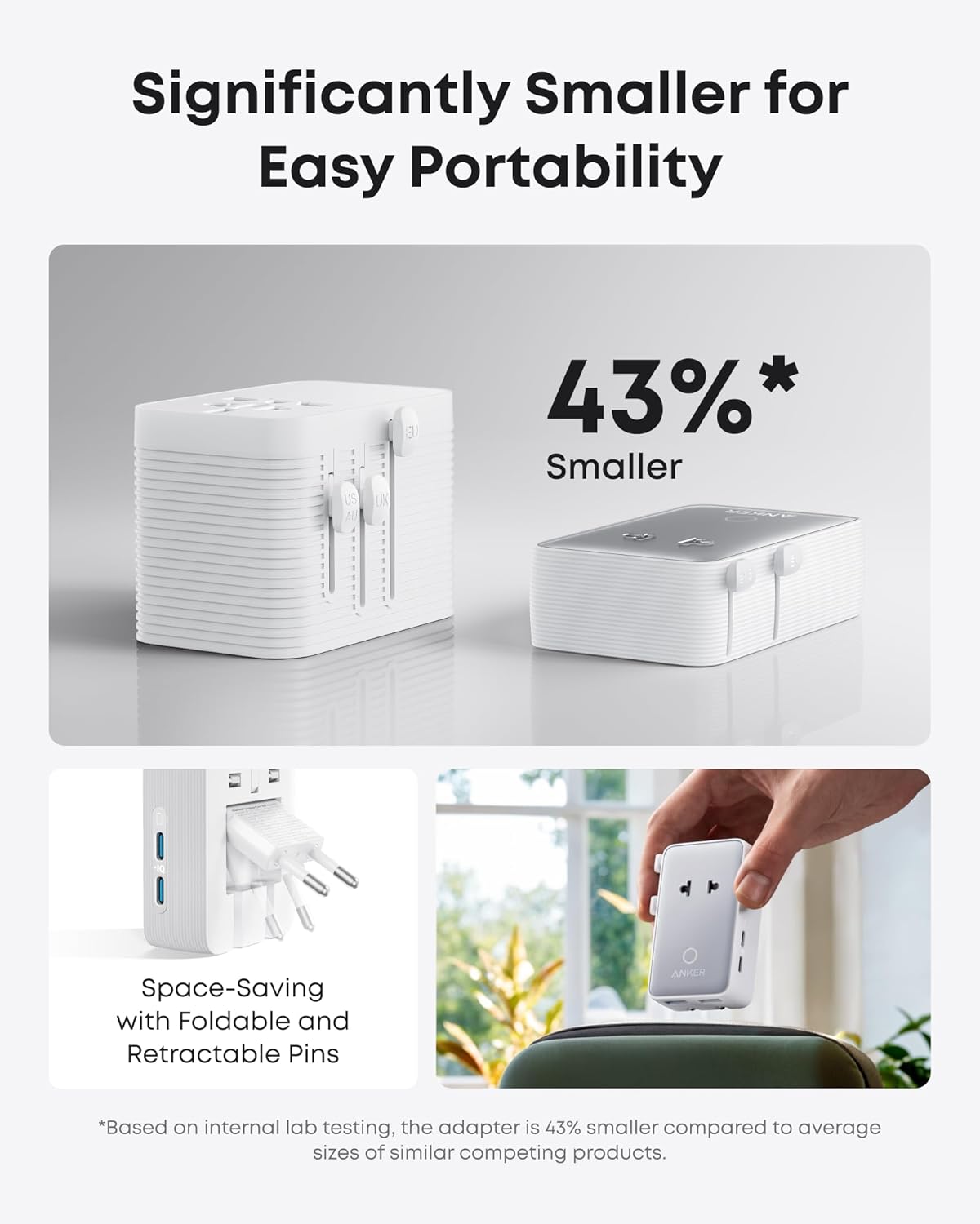 Anker Nano Travel Adapter (5-in-1, 20W, 1-Pack), view 4