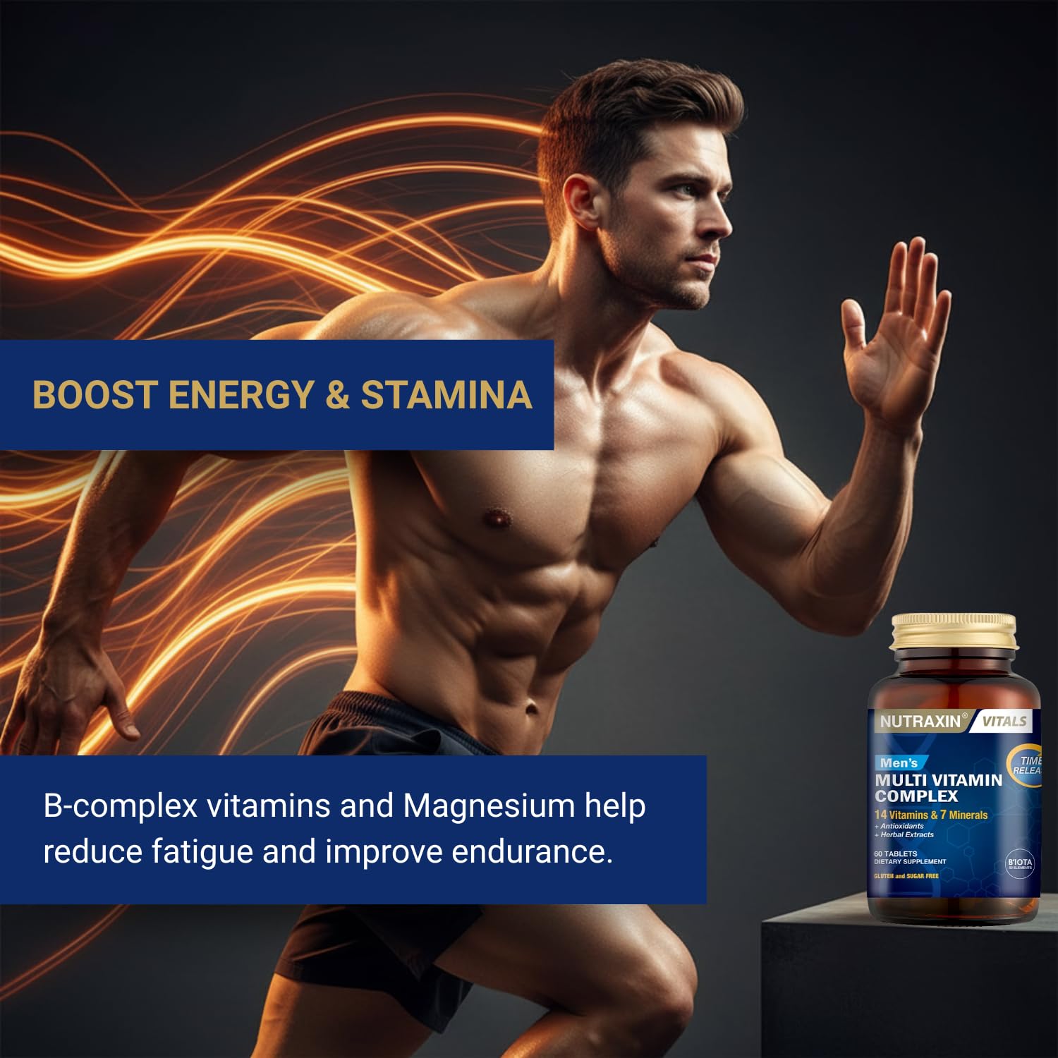 Nutraxin Multivitamin & Mineral Complex for Men - 60 Tablets