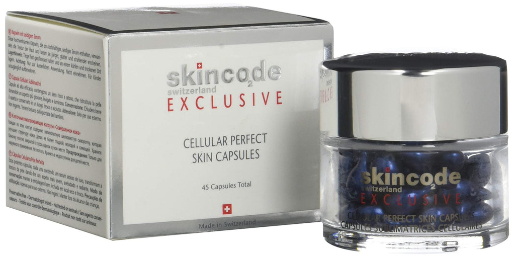Skincode Cellular Perfect Skin Capsules 45 Count - Skin Care Serum for Smooth, Soft, and Bright Skin