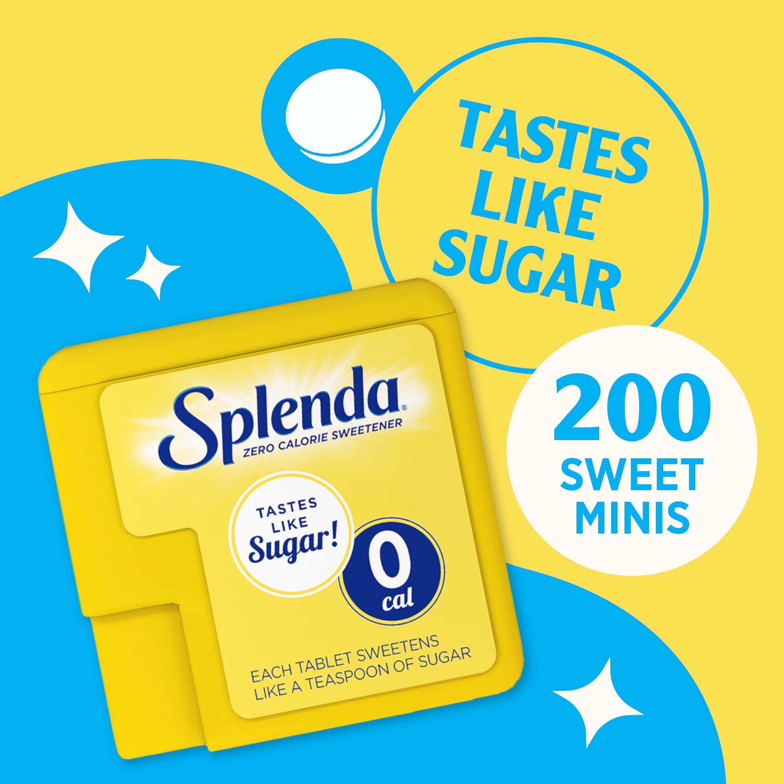 Splenda Sugar Substitute Tablets - Low-Calorie Sweetener for Diabetics & Dieters