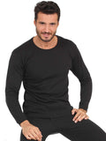 tittimitti MaRe Premium Quality 100% Brushed Cotton/Fleece Men's Long Sleeved T-Shirt. Proudly Made in Italy. — detail close-