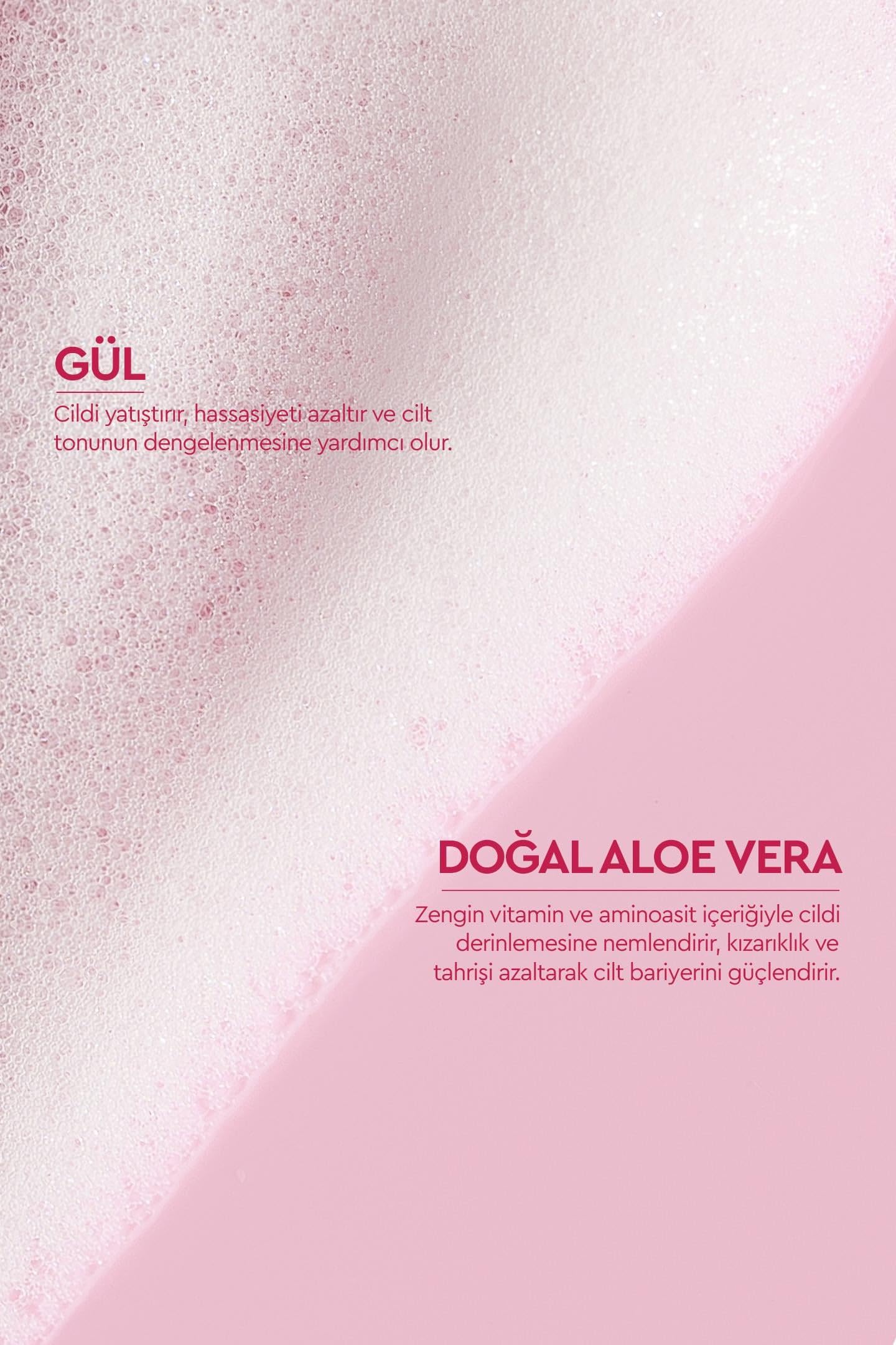 Otacı Rose Extract Facial Cleansing Foam 150ml - Gentle Cleanser | Vegan