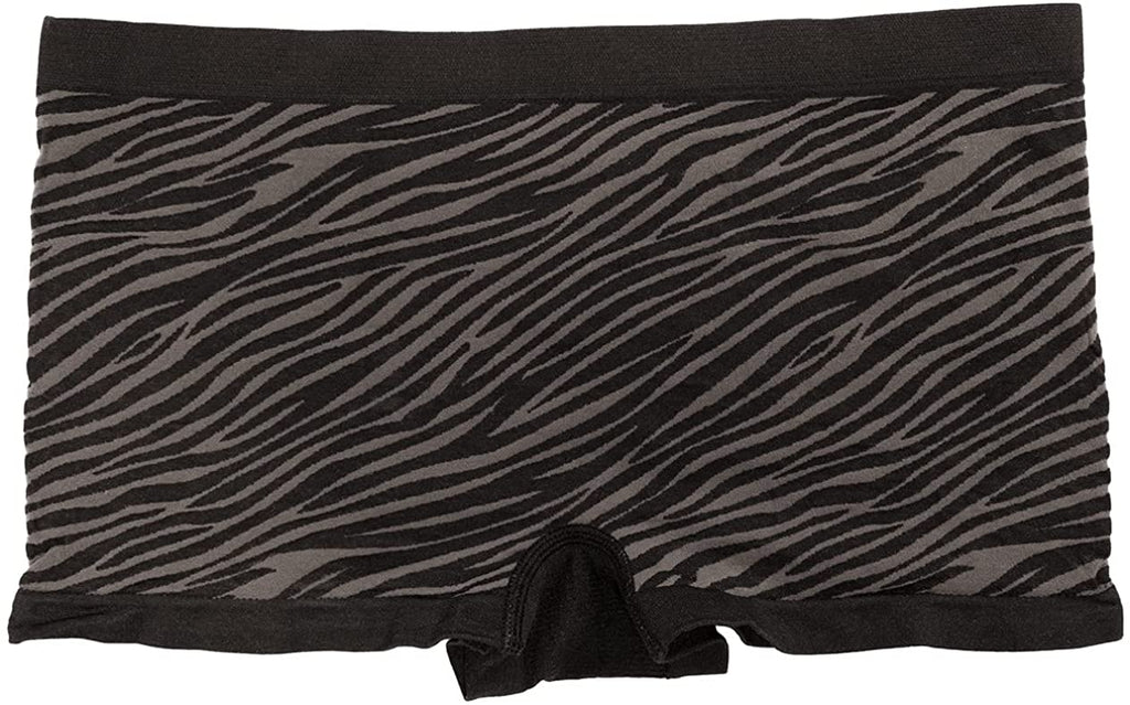 Love Libby Panties Zebra Print Seamless Tag Free Boyshort — lifestyle context