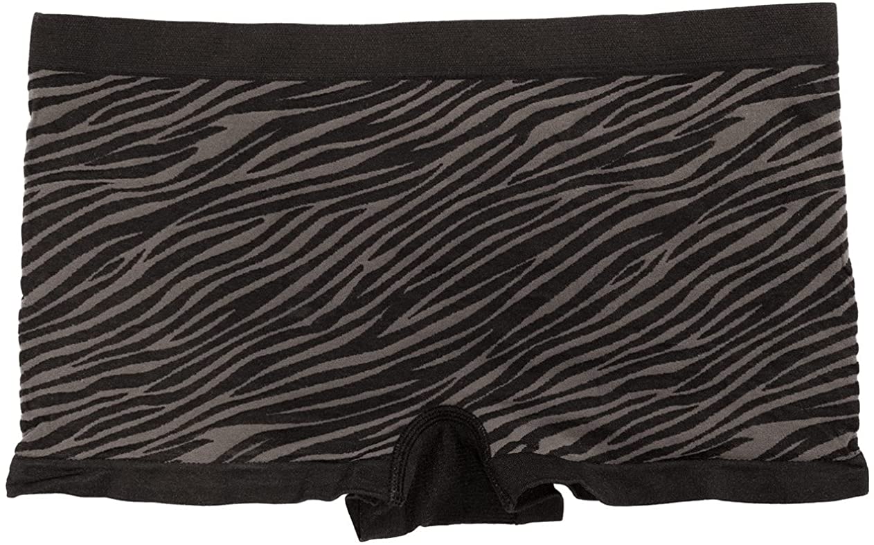 Love Libby Panties Zebra Print Seamless Tag Free Boyshort — lifestyle context