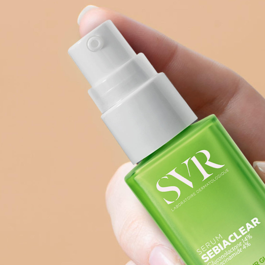 SVR Sebiaclear Serum 30ml - Non-Comedogenic Skincare for Oily Skin, Hypoallergenic Serum with Gluconolactone & Salicylic Acid
