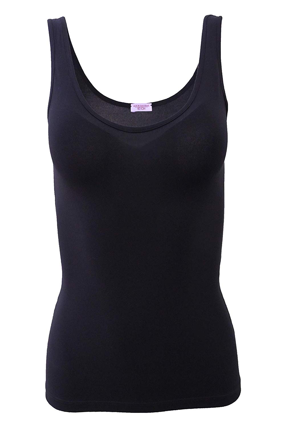 tittimitti EGI Luxury Modal Women's Tank Top. Proudly Made in Italy (1131) — detail close-up