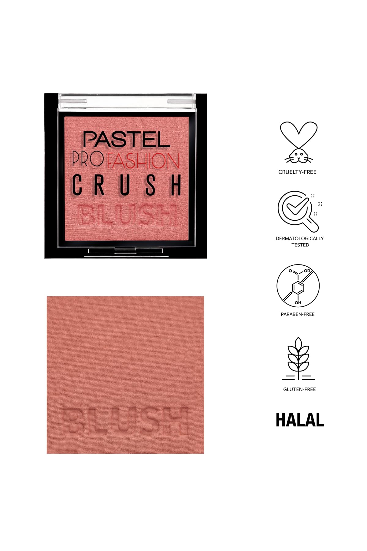 Pastel Profashion Crush Blush 301 - Soft, Natural Makeup Blush for Everyday Use