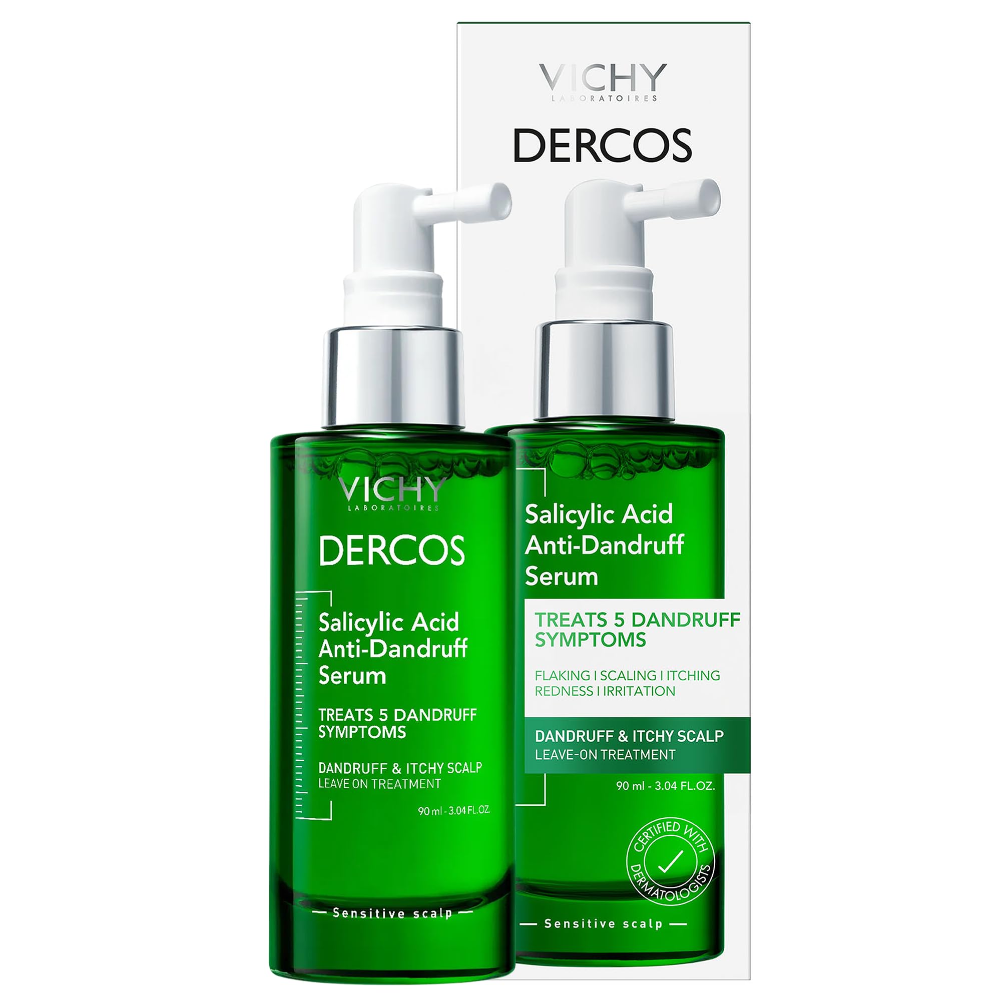 Vichy Dercos Anti-Dandruff Shampoo for Sensitive Scalps - Gentle, Effective Treatment - 200ml