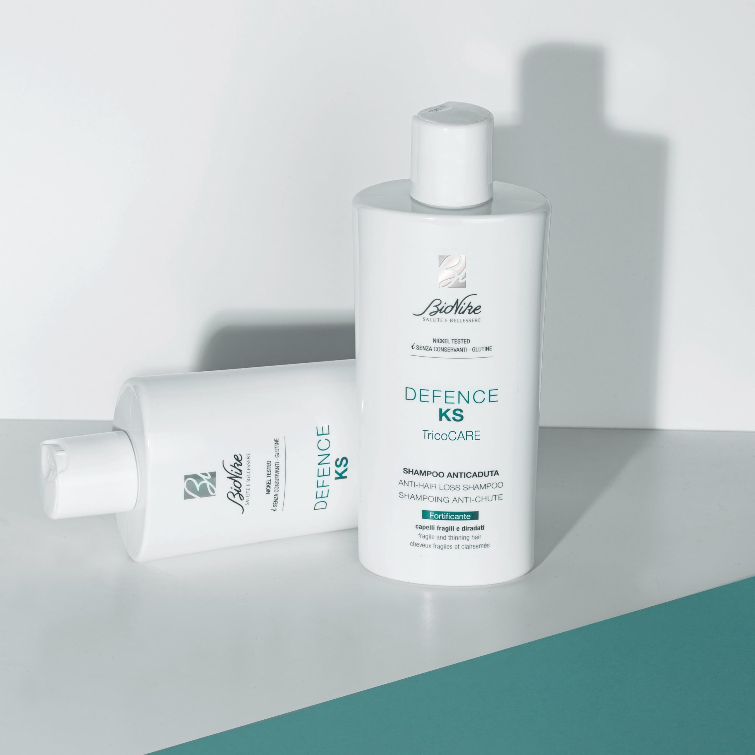 BioNike Defence KS Anti-Hair Loss Shampoo - Gentle, Biotin & Niacinamide Enriched Formula for Thinning Hair, 6.76 fl oz