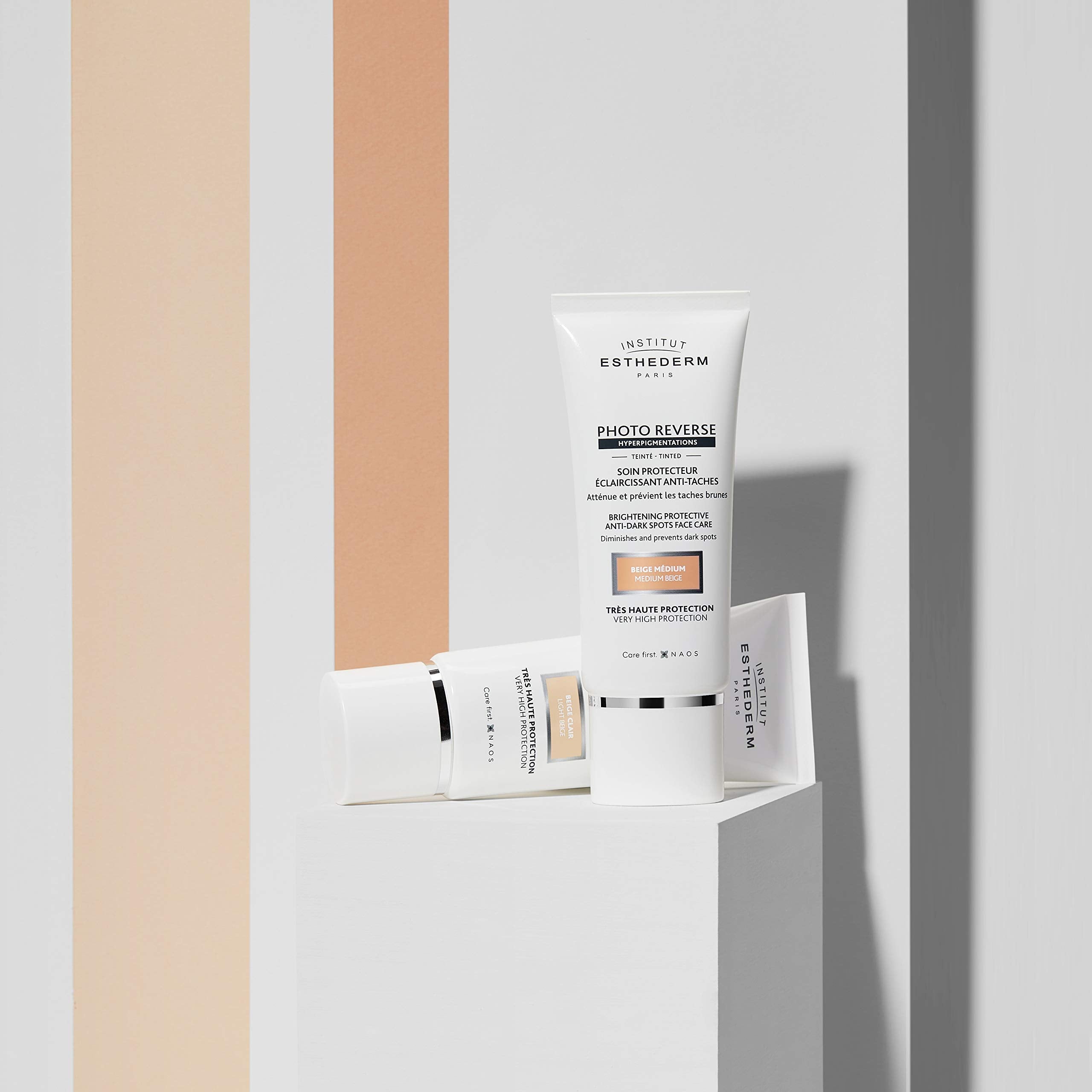 Esthederm Tinted Sunscreen - Photo Reverse Tinted Medium Beige 50ml - Anti-Aging Sun Protection Cream