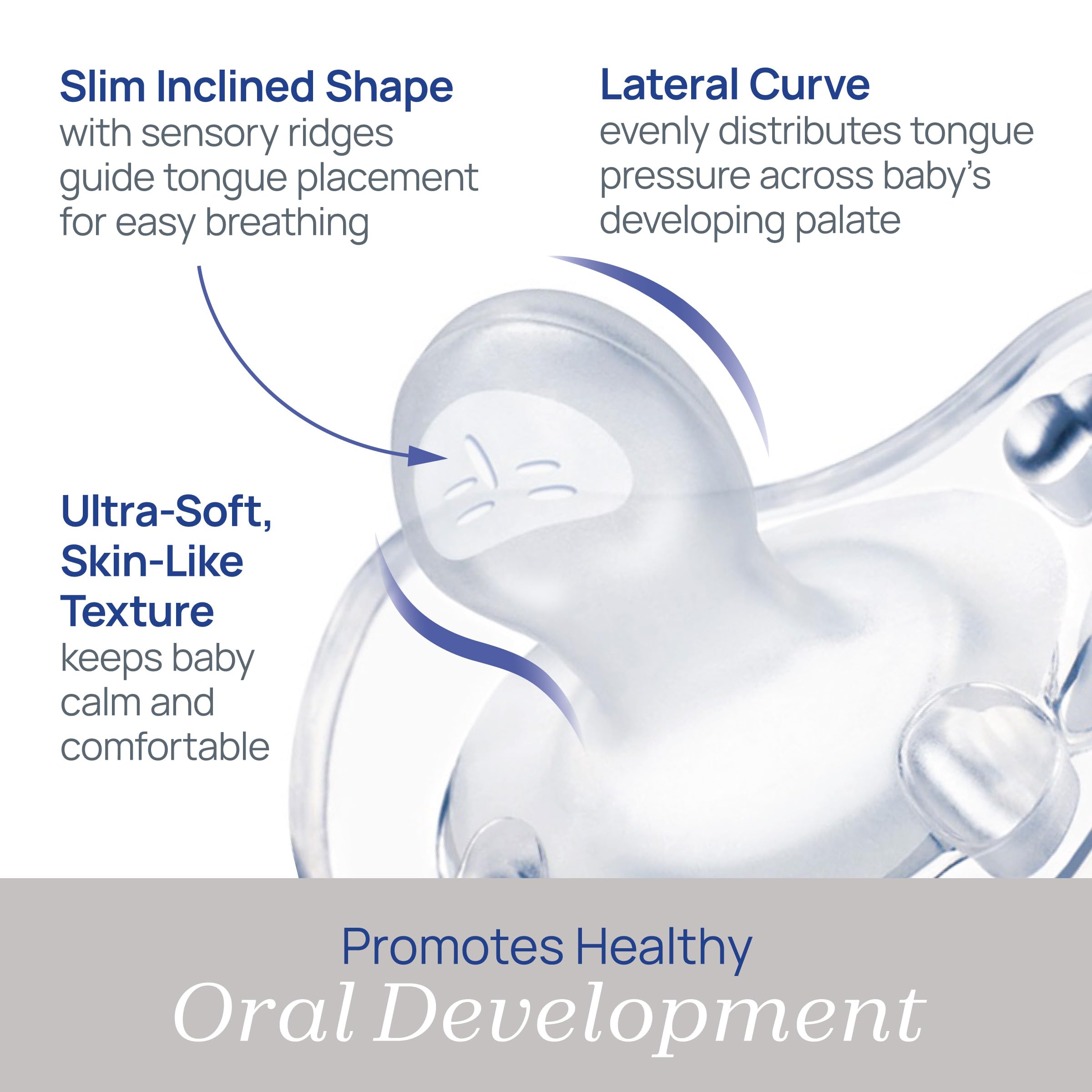 Chicco Orthodontic Pacifier - Physio Forma 2-Pack for Infants 6-16 Months, Safe Silicone Design