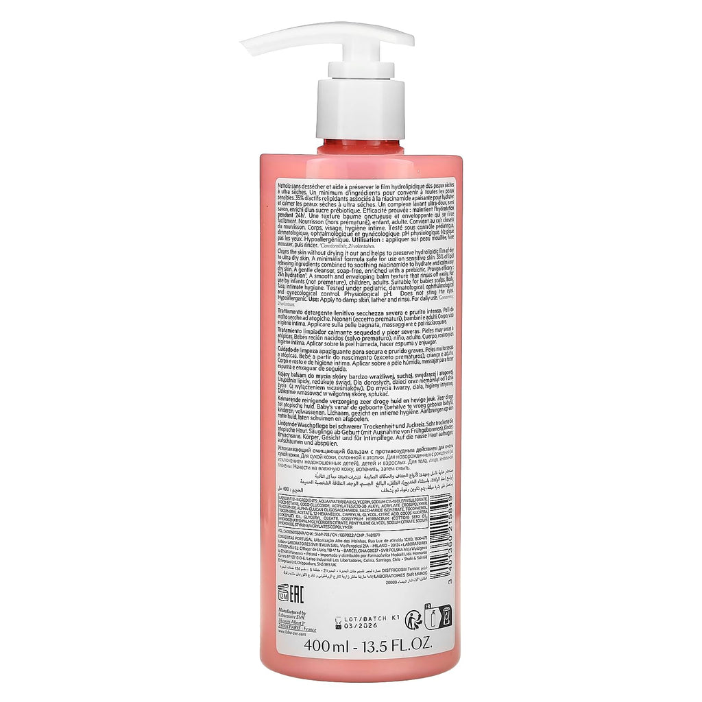 Svr Topialyse Huile Lavante 1L - Lavender Scented Cleansing Oil for Sensitive Skin, Natural Skincare