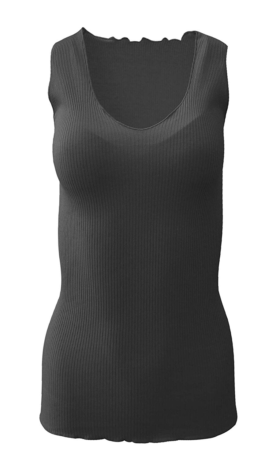 BASIC COTTON Free Spirit Premium Quality 100% Cotton Women's Tank Top. Proudly Made in Italy. — view 2