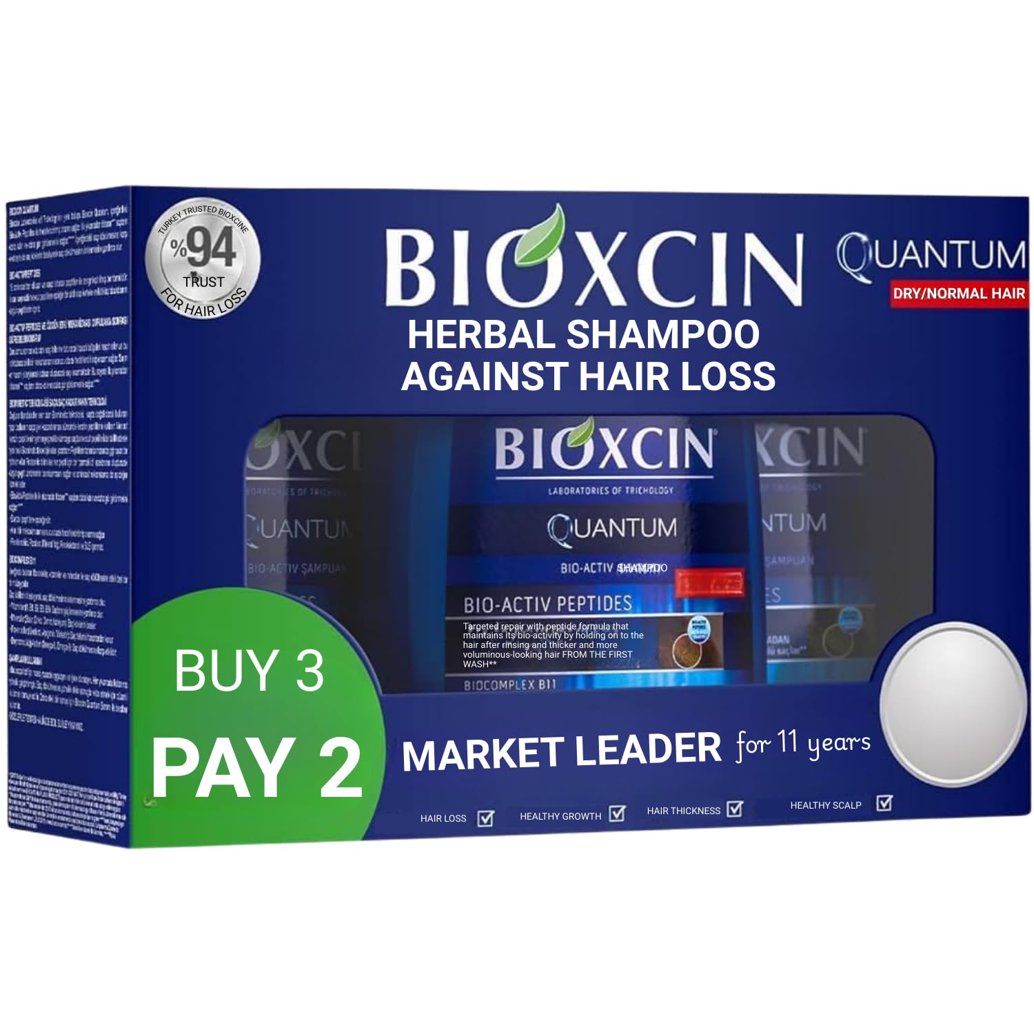 Bioxcin Quantum Shampoo Buy 3 Pay 2 Oily Hair