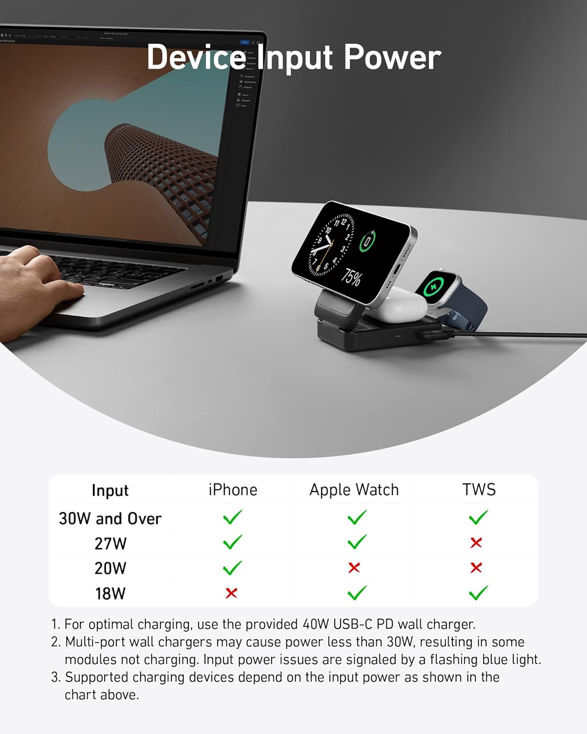 Anker MagGo Wireless Charging Station (Foldable 3-in-1), view 13