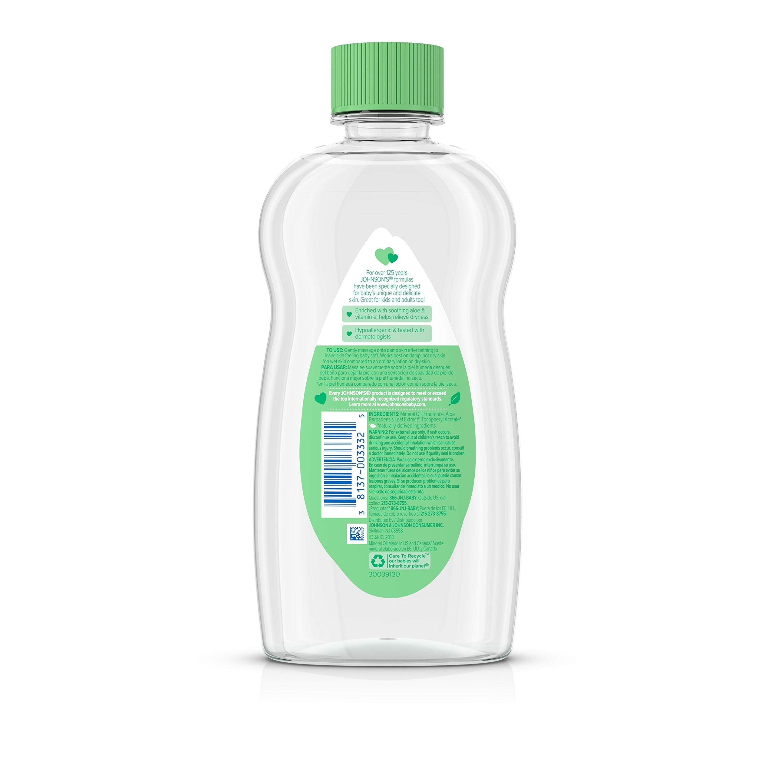 Johnson's Baby Oil - 14 Fl Oz Bottle | Gentle & Nourishing