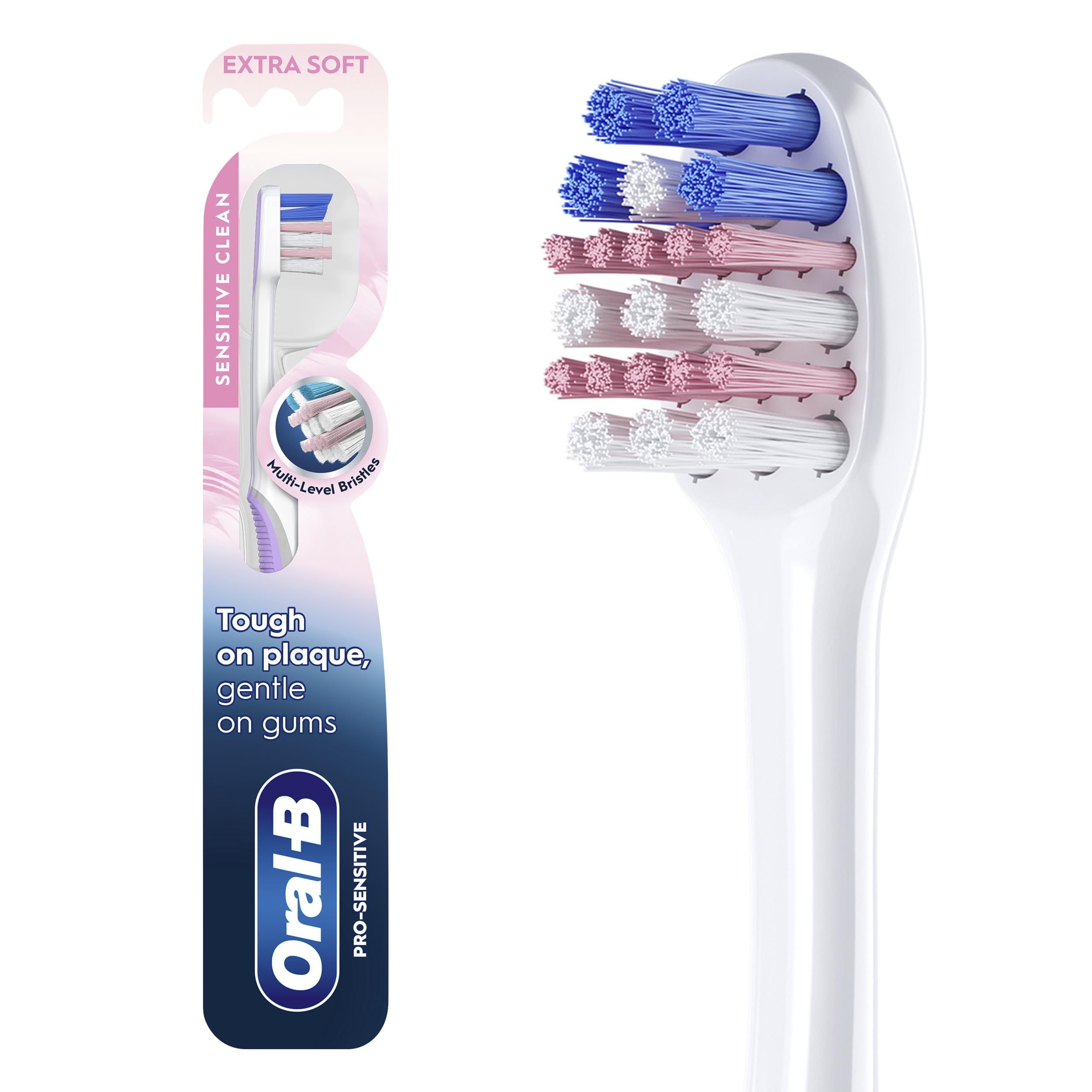 Oral-B Pro-Flex Soft Manual Toothbrush - Gentle Oral Care for Sensitive Teeth and Gums