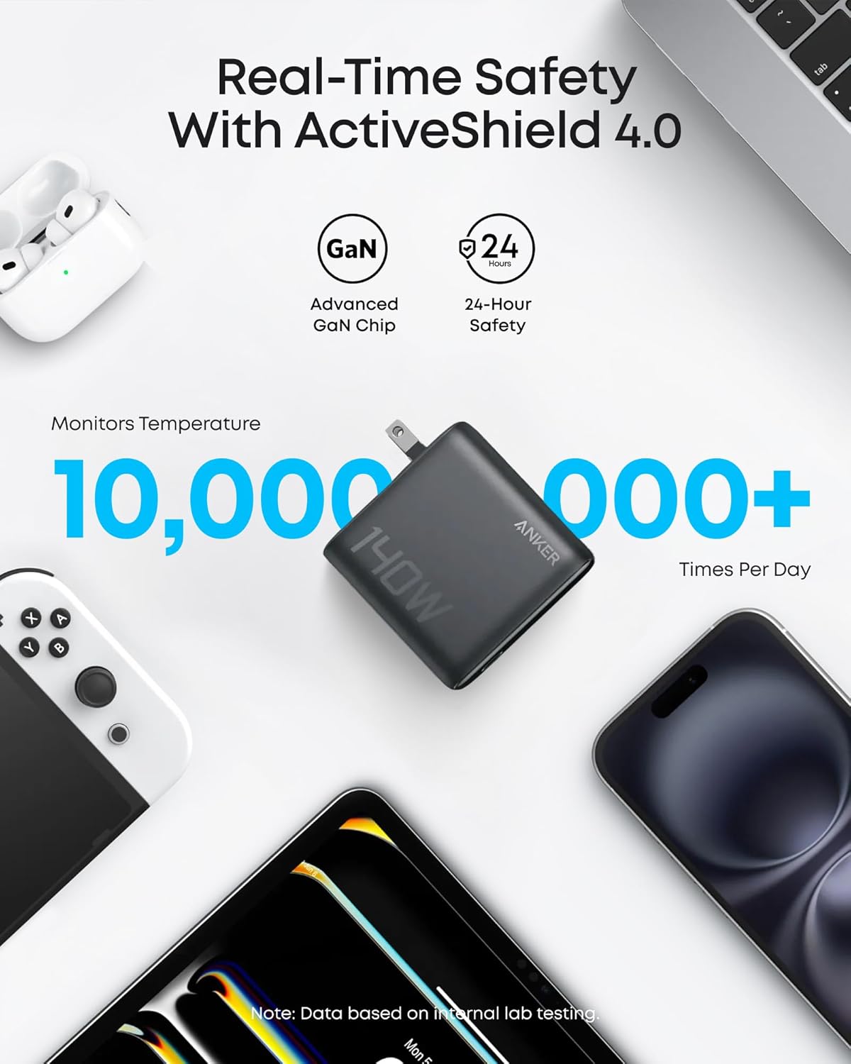 Anker Laptop Power Bank (25K, 165W, Built-In and Retractable Cables), view 13