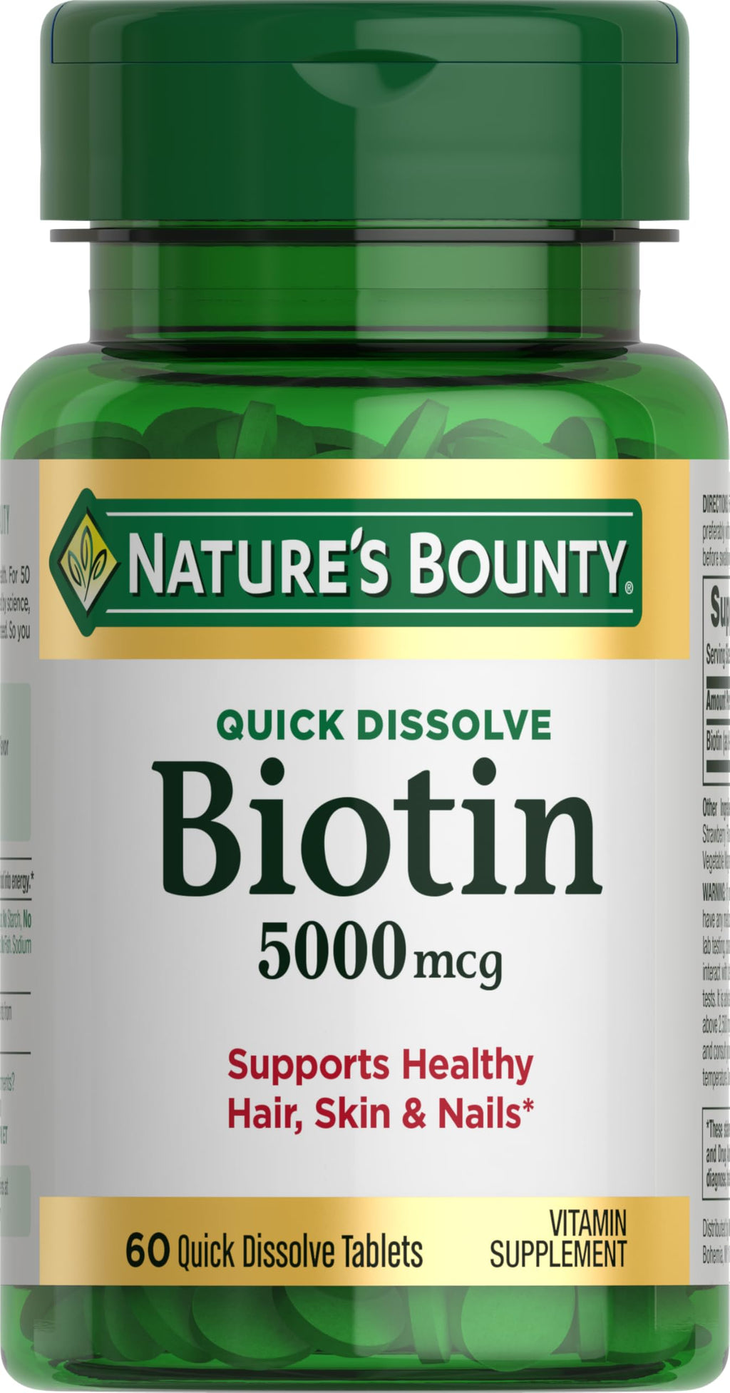 Nature's Bounty Biotin 2500 mcg 60 Tablet