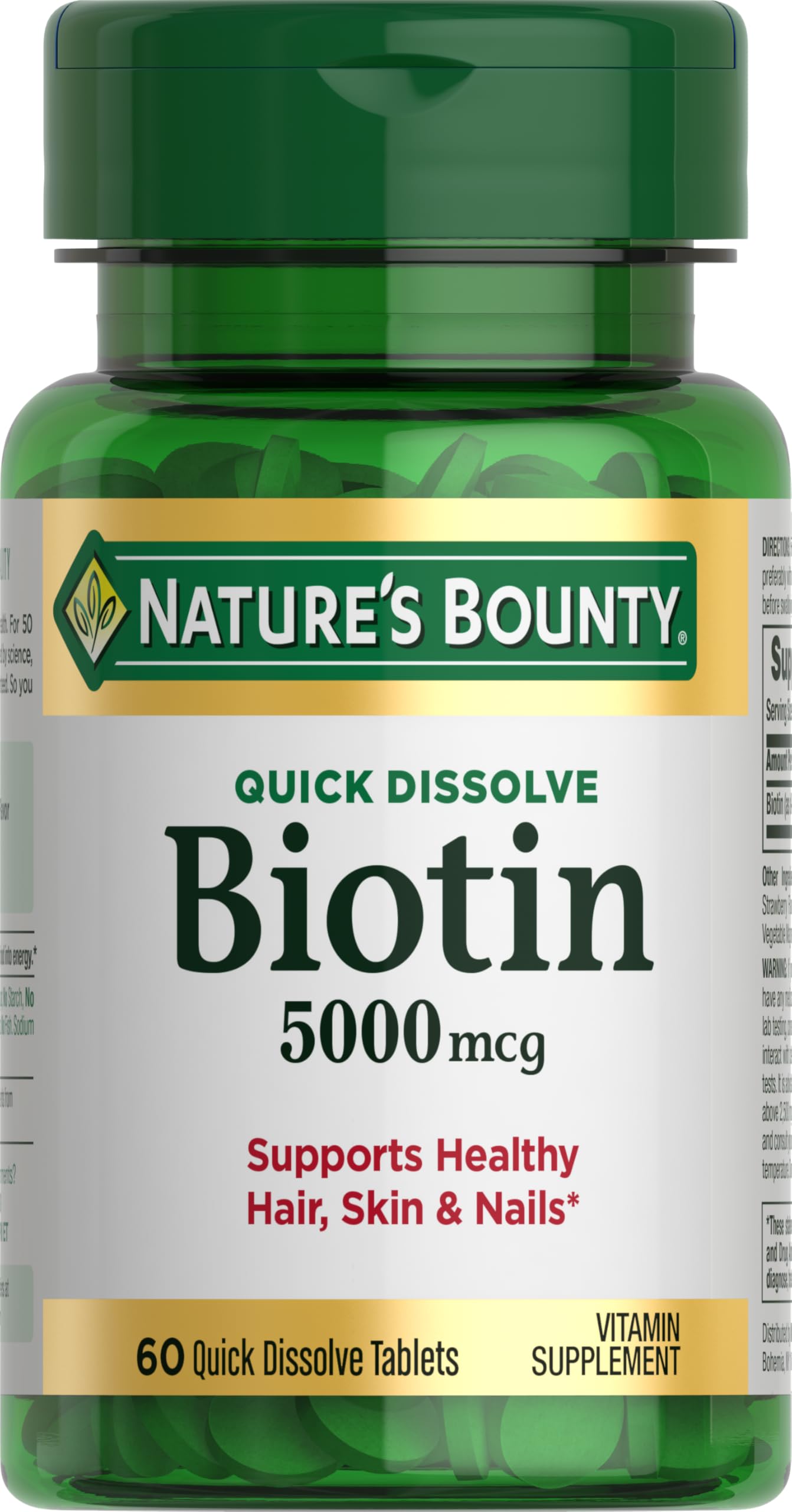 Nature's Bounty Biotin 2500 mcg 60 Tablet