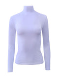 BASIC COTTON Free Spirit Premium Quality Cotton Women's Turtleneck Long-Sleeved T-Shirt. — view 2
