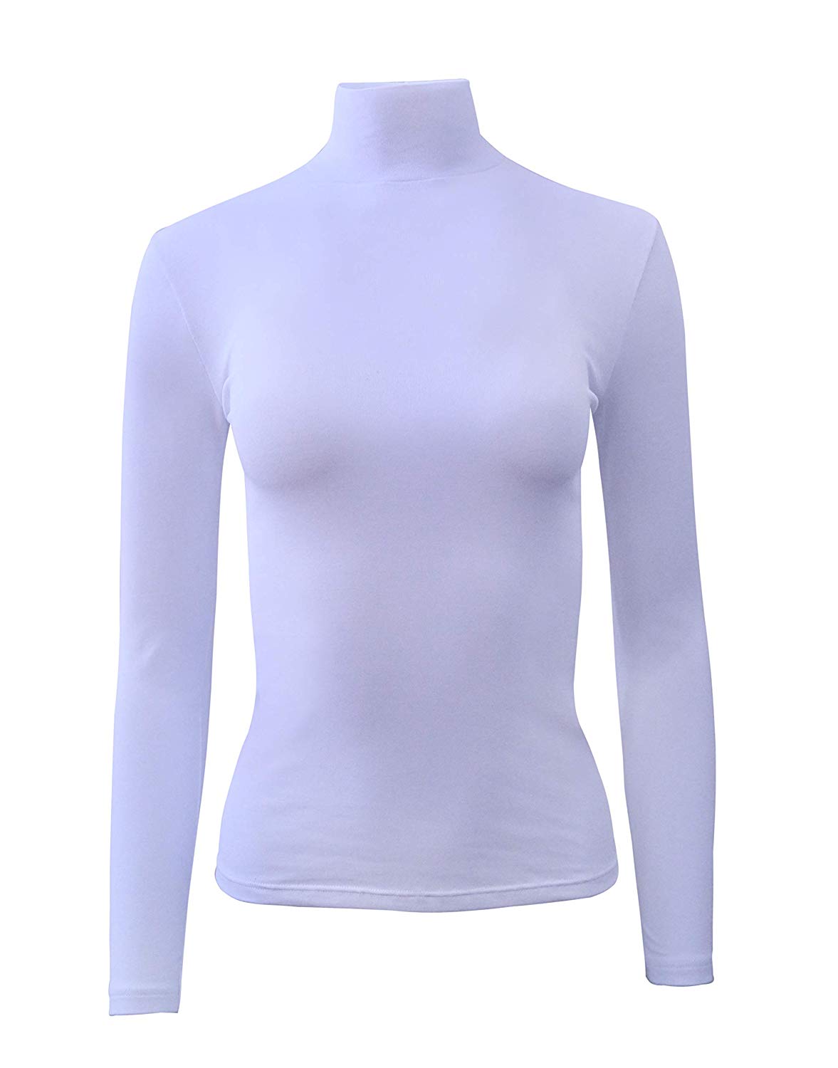 BASIC COTTON Free Spirit Premium Quality Cotton Women's Turtleneck Long-Sleeved T-Shirt. — view 2