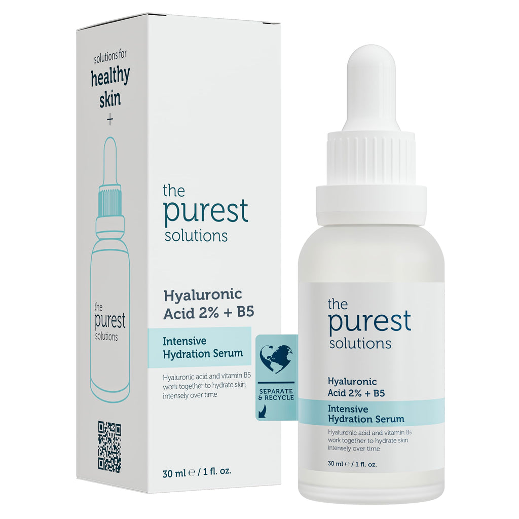 The Purest Solutions Intensive Hydration Serum - Hyaluronic Acid 2% for Hydrated, Radiant Skin