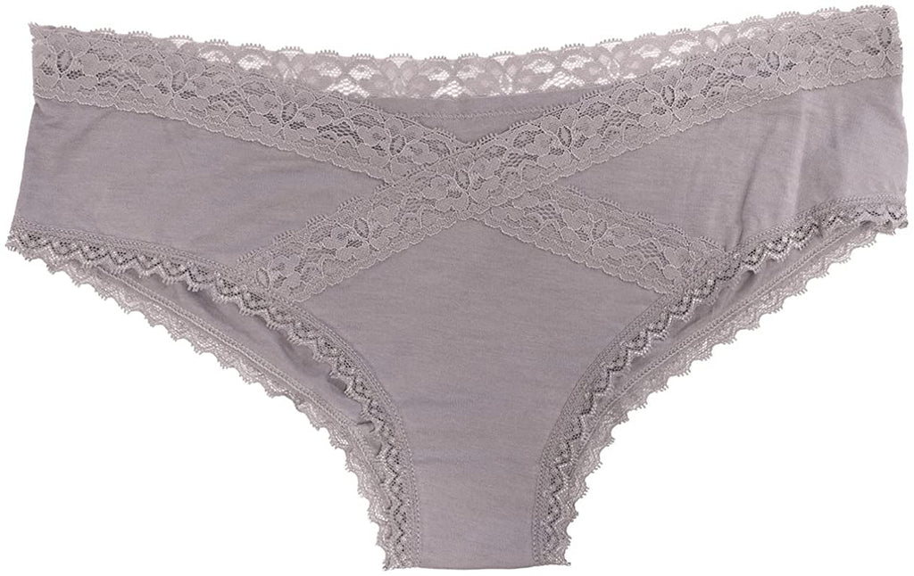 Love Libby Panties Modal Hipster featuring Crossed Lace Trim — color detail